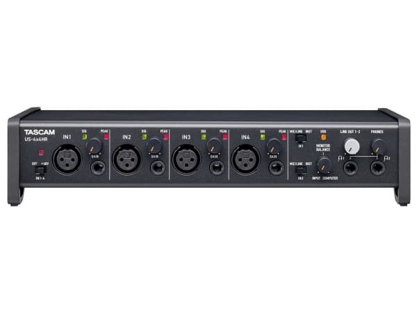 Tascam US-4X4HR, Desktop, 2.2 kO, 210 O, Sort, USB, 56 dB