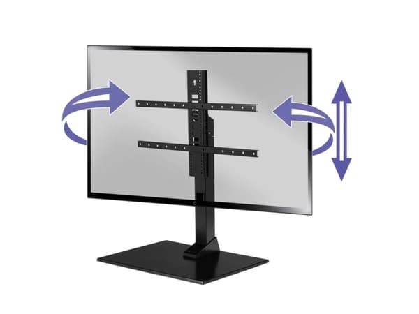 Sanus VSTV2 - Ställ - vridbar - för TV - metallbas - svart - skärmstorlek: 40"-86"