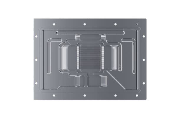 Alphacool 13554, Bakplate, Kopper, Sort, Sølv, Gjennomsiktig, 1/4", 215,5 mm, 145,9 mm