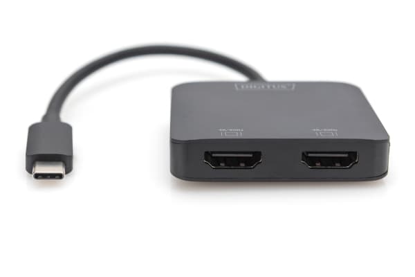 DIGITUS MST Hub - Videosplitter - USB-C - 2 x HDMI - stasjonær