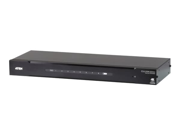 ATEN VanCryst VS0108HB - Video/lyd-splitter - 8 x HDMI - stasjonær, rackmonterbar