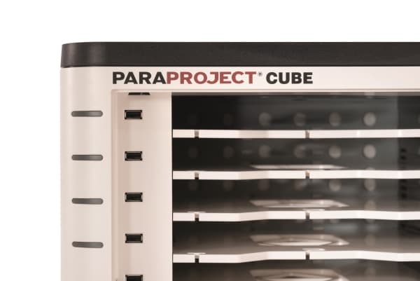 Parat Cube U10, Multimediastativ, Svart, Vit, Akrylnitrilbutadienstyren (ABS), Stål, Surfplatta, 29,5 cm (11.6"), Kombinationslås