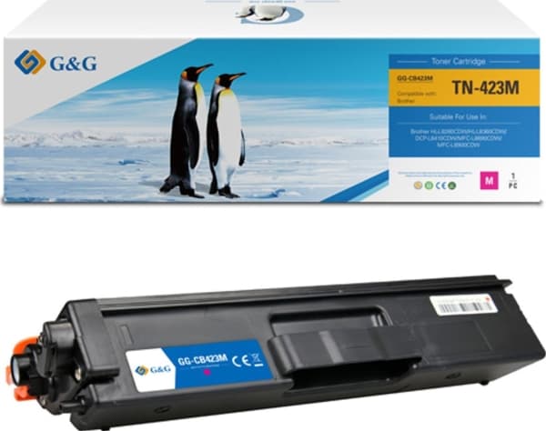 G&G Toner G&G-kompatibel toner med TN-423M, magenta, 4000s, NT-CB423M, for Brother HL-L8260CDW, DCP-L4810CDW, MFC-L8690CDW, 8900CDW, N