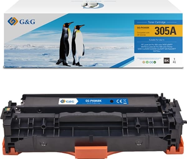 G&G Toner G&G-kompatibel toner med CE410A, svart, 2090s, NT-PH305BK(CE410A), HP 305A, for HP LaserJet Pro 400 M451dn, M451nw, N