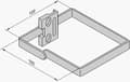 Miniatyrbild 1 av 2: Schroff Cable eyes, steel, 100 mm, 100 mm