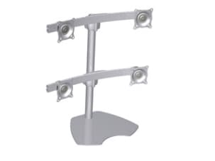 Chief Quad Monitor Table Stand, Sølv Sølv