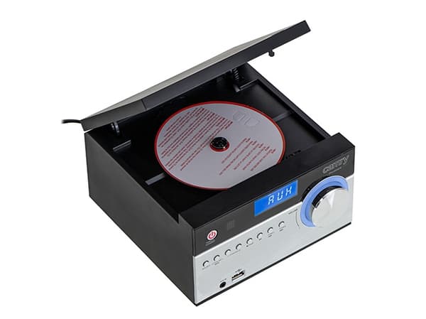 Camry Premium CR 1173, Analog og digital, AM,FM, Spiller, CD-ROM, 10 W, Sort, Sølv