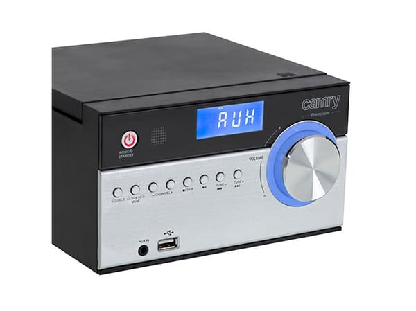 Camry Premium CR 1173, Analog og digital, AM,FM, Spiller, CD-ROM, 10 W, Sort, Sølv