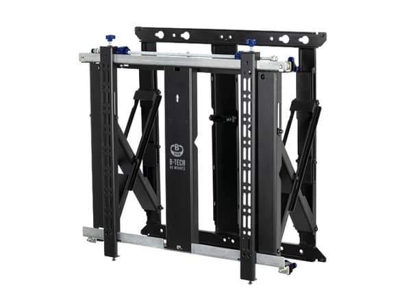 B-TECH Professional BT8312 - Slimline - monteringssats (pop-out-montering) - för videovägg - mjukt öppen, full service - låsbar - svart - skärmstorle