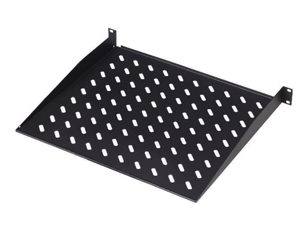 Digitus DN-19 TRAY-1-SW - Rack-hylle - svart - 1U - 19"
