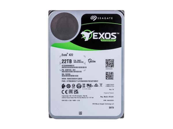 Seagate Exos X22 Harddisk ST22000NM001E 22TB SATA-600 7200rpm