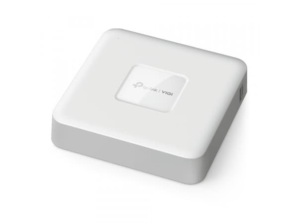 TP-Link VIGI NVR1104H-4P, 4 kanaler, 3840 x 2160 piksler, 4 kanaler, 720p, 1080p, HDMI^ 3840x2160/30Hz,1920x1080/60Hz, 1680x1050/60Hz, 1440x900/60Hz,