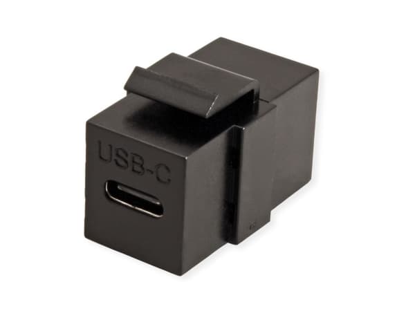 VALUE USB Typ C Keystone Modul, schwarz (25.99.8210)