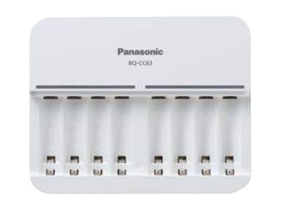 Panasonic eneloop BQ-CC63E - Batterilader - 8 x batterier lader - 1.5 A
