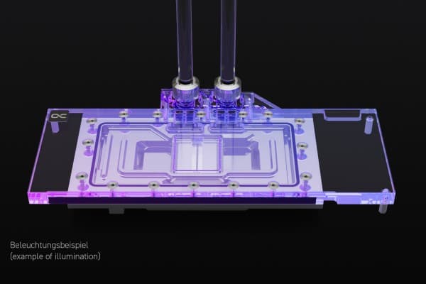 Alphacool 13548, Vannblokk + Bakplate, Aluminium, Kobber (Cu), 1/4", 3-pin, AMD Radeon RX 7900 XT, 20GB GDDR6, HDMI, 2x DP, USB-C - ASRock Radeon RX