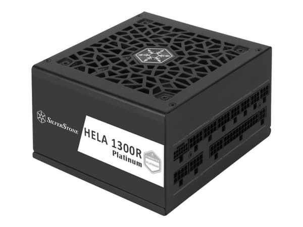 SilverStone HELA 1300R Platinum - Strømforsyning (intern) - ATX12V 3.0/ EPS12V 2.92 - AC 100-240 V - 1300 watt - aktiv PFC - svart