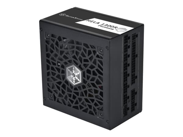 SilverStone HELA 1300R Platinum - Strømforsyning (intern) - ATX12V 3.0/ EPS12V 2.92 - AC 100-240 V - 1300 watt - aktiv PFC - svart