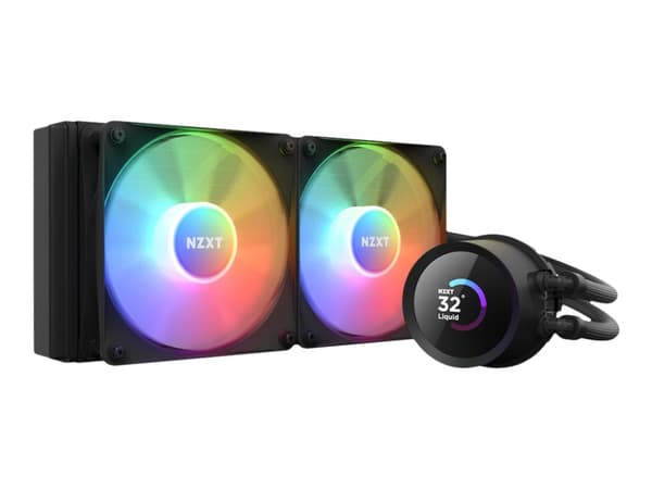 NZXT Kraken 240 RGB, All-in-one-nesteenjäähdytin, 12 cm, 78,02 cfm, Musta musta