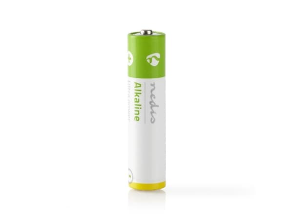 Nedis BAAKLR034BL, Engangsbatteri, AAA, Alkalinsk, 1,5 V, 4 stykker, Grønn, Hvit, Gult