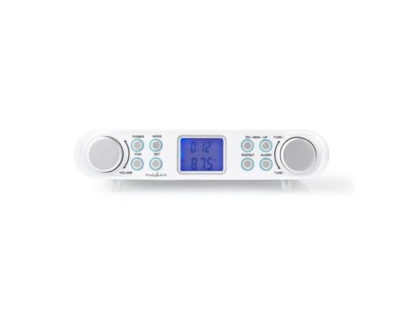 Nedis RDFM4000WT, Digitaalinen, FM, 87,5 - 108 MHz, 1,5 W, LCD, 5,08 cm (2")