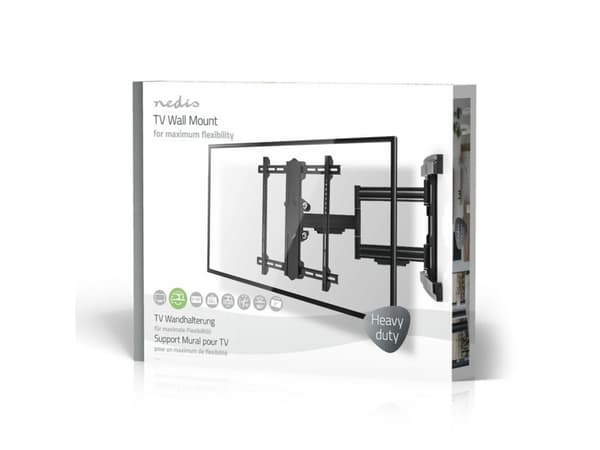 Nedis TVWM6550BK, 94 cm (37"), 2,03 m (80"), 50 kg, 200 x 100 mm, 600 x 400 mm, Sort