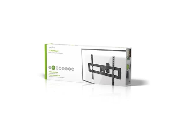 Nedis TVWM1450BK, 94 cm (37"), 177,8 cm (70"), 100 x 100 mm, 600 x 400 mm, Plast, Stål, Svart