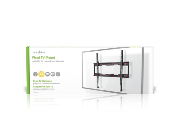 Nedis TVWM4030BK, 58,4 cm (23"), 139,7 cm (55"), 75 x 75 mm, 400 x 400 mm, Stål, Svart