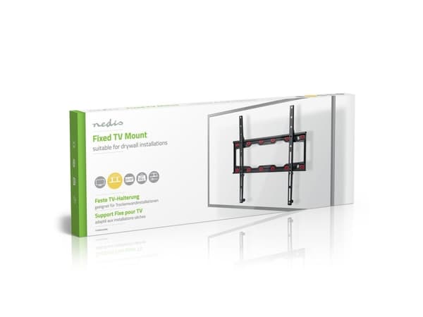 Nedis TVWM4030BK, 58,4 cm (23"), 139,7 cm (55"), 75 x 75 mm, 400 x 400 mm, Stål, Svart