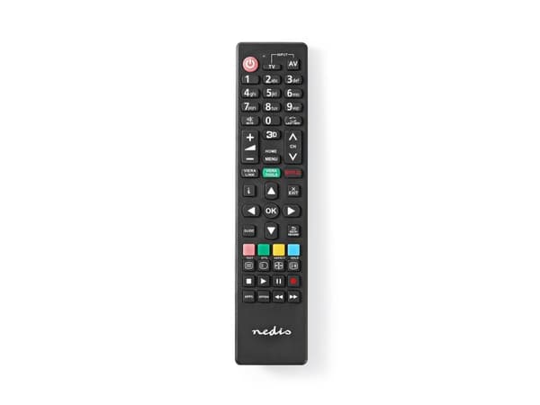 Nedis TVRC41PABK, TV, IR Langaton, Painikkeiden painaminen, Musta musta