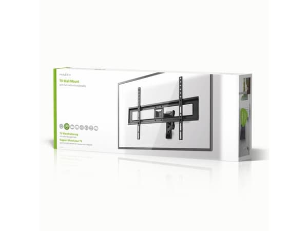 Nedis TVWM1550BK, 94 cm (37"), 177,8 cm (70"), 25 kg, 100 x 100 mm, 600 x 400 mm, Lajittelu