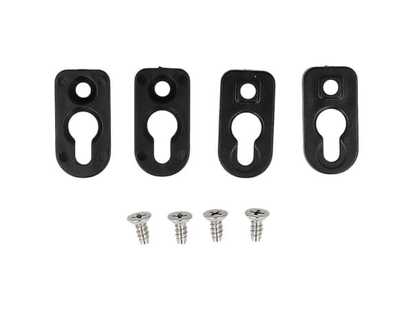 Hammond Electronics 1556FOOTBK-4 Monteringsfod ABS-plast Sort (L x B x H) 51 x 51 x 5 mm 4 stk