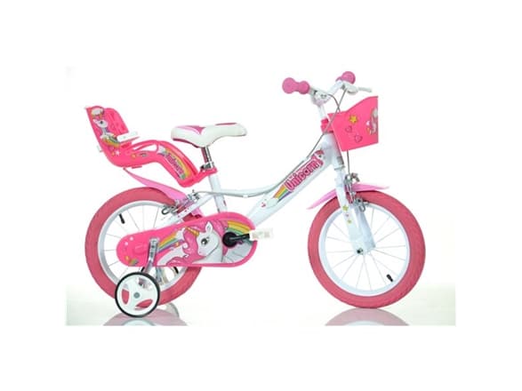 Dino Bikes 144R-UN bicycle City bike 35.6 cm (14&quot;) Steel Pink, White