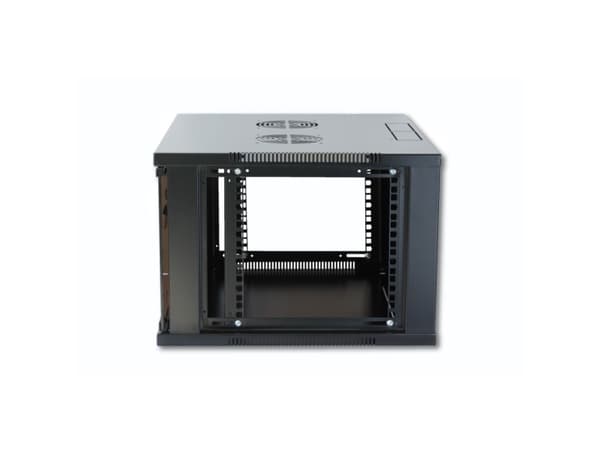 Techly I-CASE ER-1009B60, Seinään asennettava laitekehikko, 9U, 50 kg, Säädettävät jalat, Tehostunut kaapelinhallinta, 24,7 kg