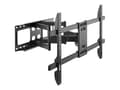 Miniatyrbilde 3 av 5: Gembird WM-80ST-02 - Monteringssett (veggmontering) - for LCD-TV - full bevegelse - stål, plastikk - svart - skjermstørrelse: 37"-80"