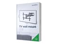 Miniatyrbilde 1 av 5: Gembird WM-80ST-02 - Monteringssett (veggmontering) - for LCD-TV - full bevegelse - stål, plastikk - svart - skjermstørrelse: 37"-80"