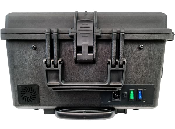 Leba NoteCase NCASE-10T-UA-SC, Portabelt skåp för enhetshantering, Svart, Markbelysning, Golv, 26 cm, 2,3 cm, 20 cm