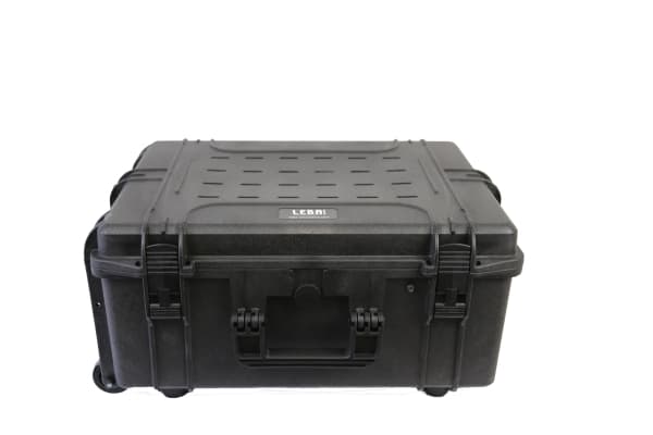 Leba NoteCase NCASE-10T-UA-SC, Portabelt skåp för enhetshantering, Svart, Markbelysning, Golv, 26 cm, 2,3 cm, 20 cm Svart