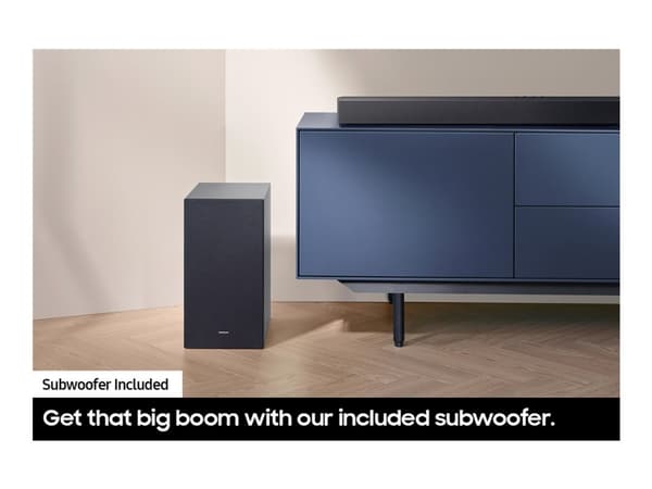 Samsung HW-C450 - C-Series - soundbar-järjestelmä - 2.1-kanavainen - langaton - Bluetooth - 300 wattia (yhteensä) - musta