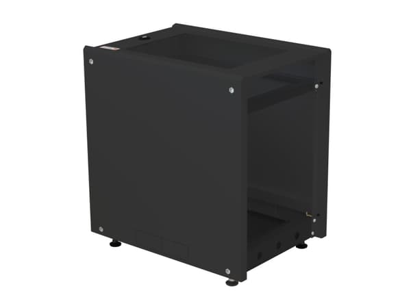 Techly I-CASE EE-2008BK6, Veggmonterbar hylle, 8U, Nøkkellås, Justerbare bein, 20,9 kg, Sort