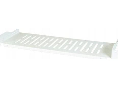 EFB Hylle for 19" EFB-Elektronik skap 250mm, 1U, perforert, grå