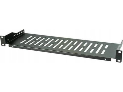 EFB Elektronik 691650TS.1B, stativhylle, svart, metall, 10 kg, 1U, 48,3 cm (19")