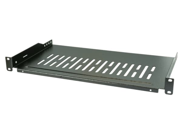 EFB Elektronik 691650TS.1B, stativhylle, svart, metall, 10 kg, 1U, 48,3 cm (19")