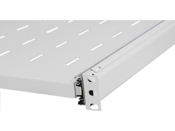 NetRack Shelf for 19'' cabinet Netrack 1U/550 mm, pull-out, gray