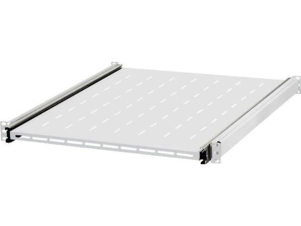 NetRack Shelf for 19'' cabinet Netrack 1U/550 mm, pull-out, gray