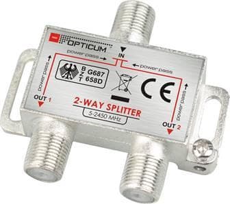 Opticum Splitter 1-2 DVB-T SAT 2x1
