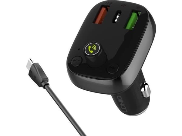 FM-sender LDNIO FM-sender LDNIO Bluetooth C704Q 2USB, USB-C + USB-C-kabel
