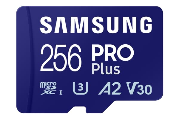 Samsung PRO Plus MB-MD256SB - Flashhukommelseskortti - 256 GB - A2 / Videoluokka V30 / UHS-I U3 / Class10 - microSDXC UHS-I - blå