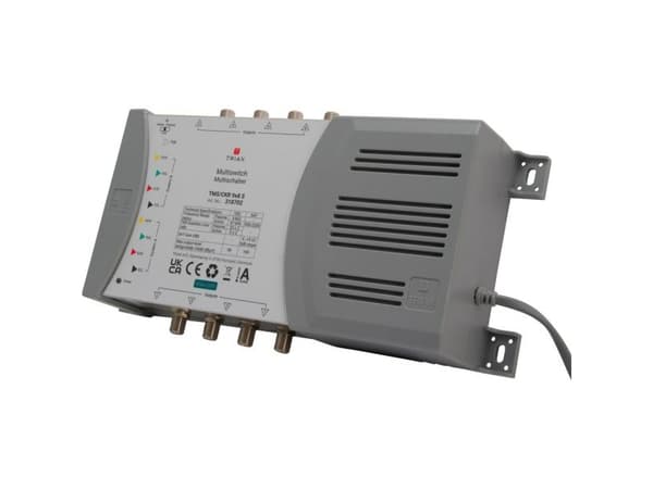 Triax TMS/CKR 9x8 S, 5 innganger, 8 utganger, 5 - 862 MHz, 950 - 2200 MHz, 10 dB, 10 dB