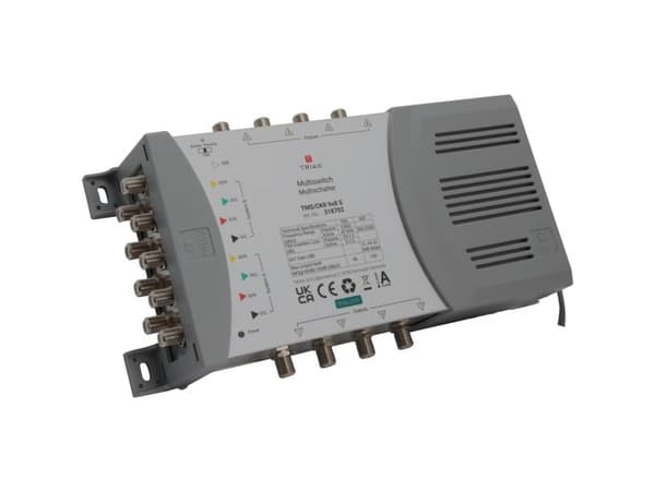 Triax TMS/CKR 9x8 S, 5 innganger, 8 utganger, 5 - 862 MHz, 950 - 2200 MHz, 10 dB, 10 dB
