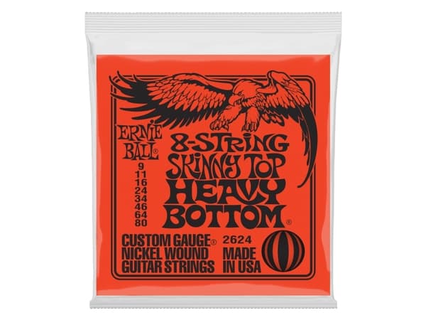 Ernie Ball P02624, Gitarr, Stål, Elektrisk, 8 styck